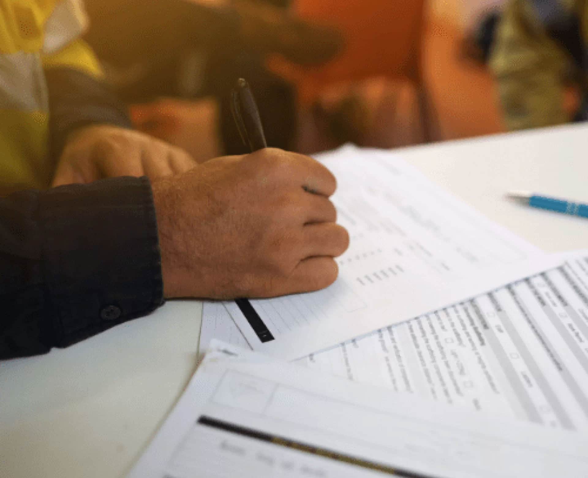 Engineer Filling Out Phase 1 ESA Forms
